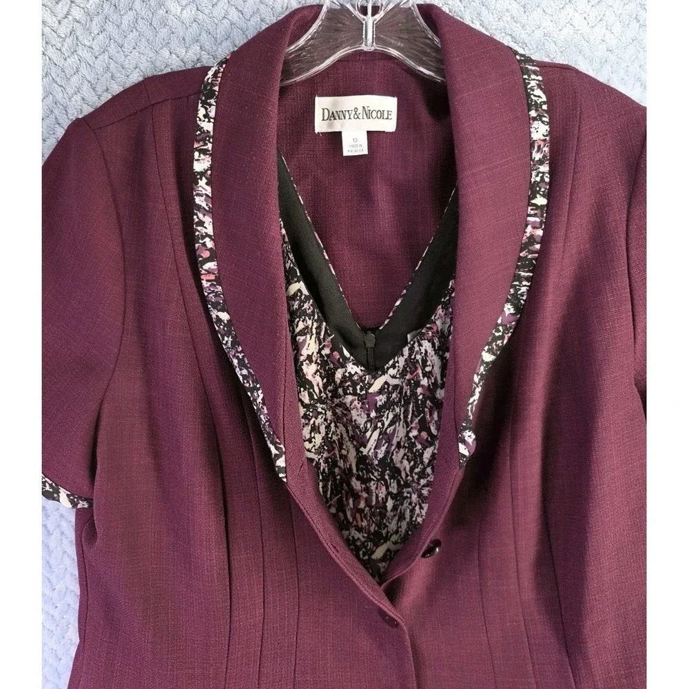 Dress & Jacket Danny and Nicole Midi Size 12 Matching Set 2 Piece Cabincore